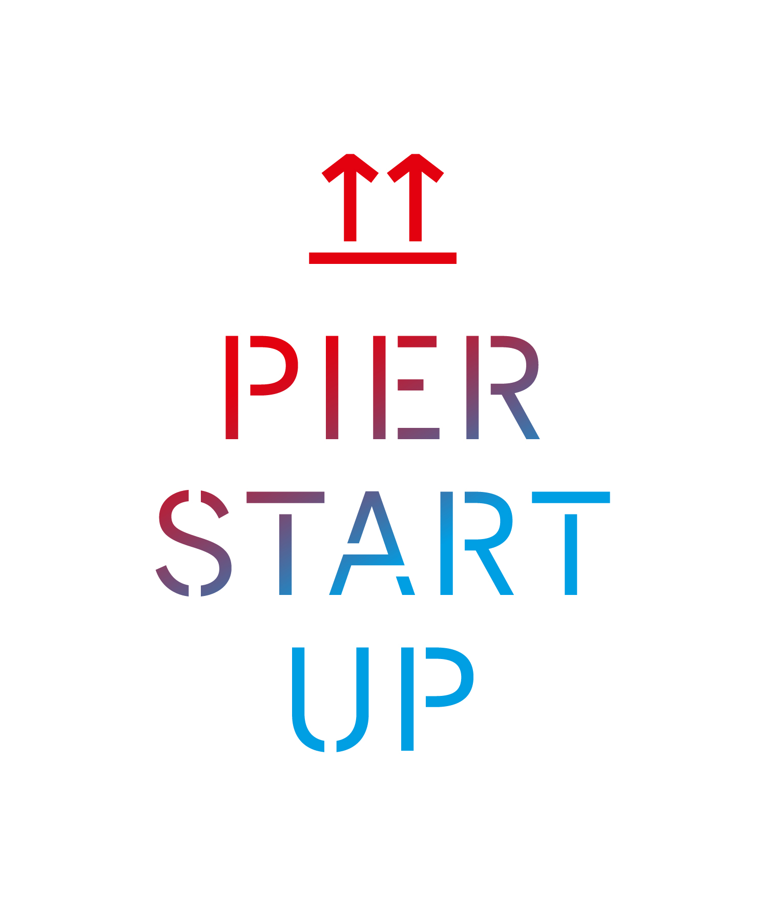 Logo of PIER Startup activities: two arrows pointing upwards