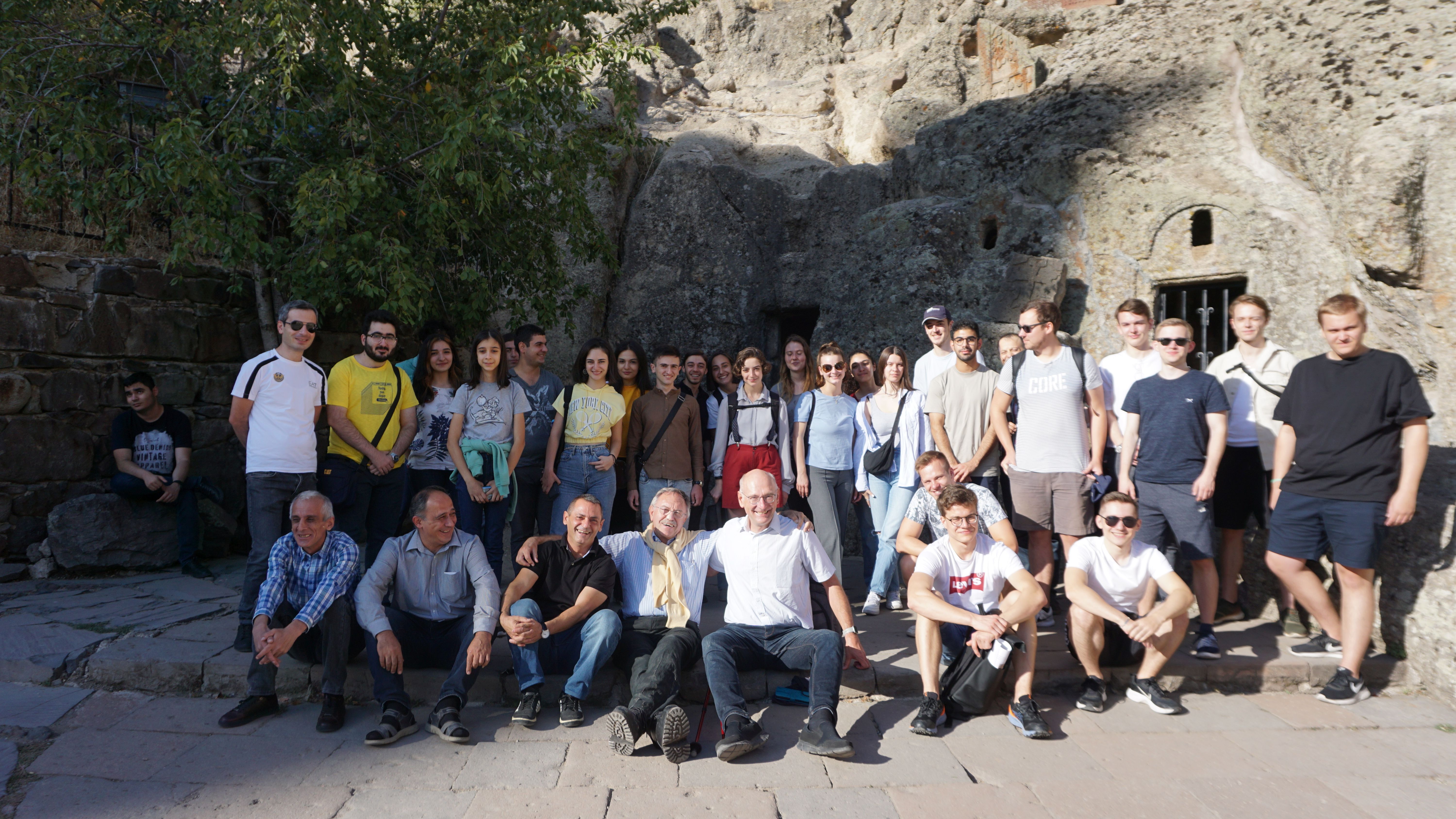 Group of students and researchers in at CANDLE/Armenia